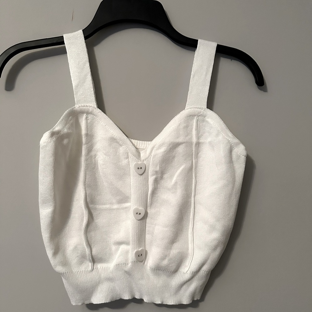 Cute white crop top